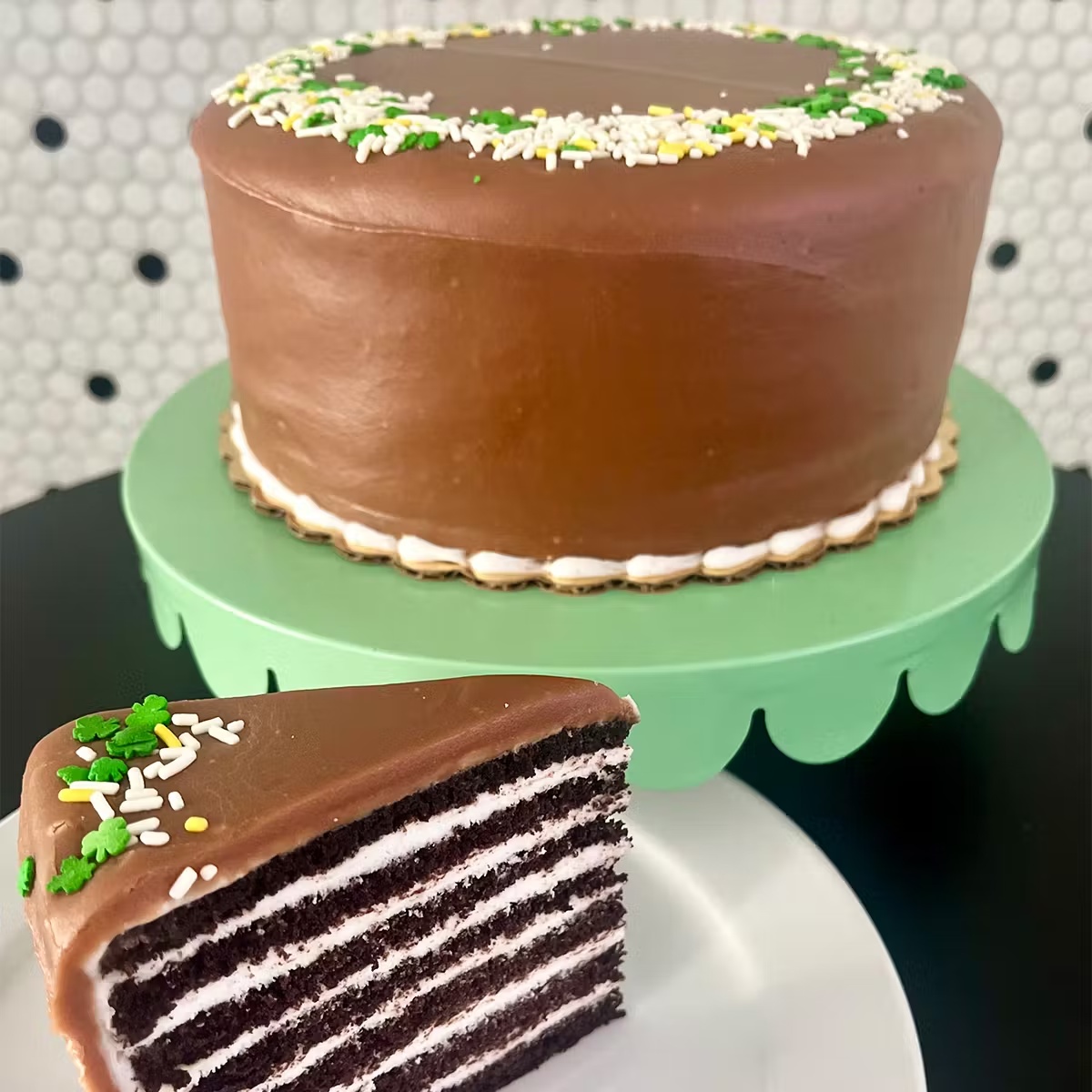 Peppermint Paddy Doberge Cake