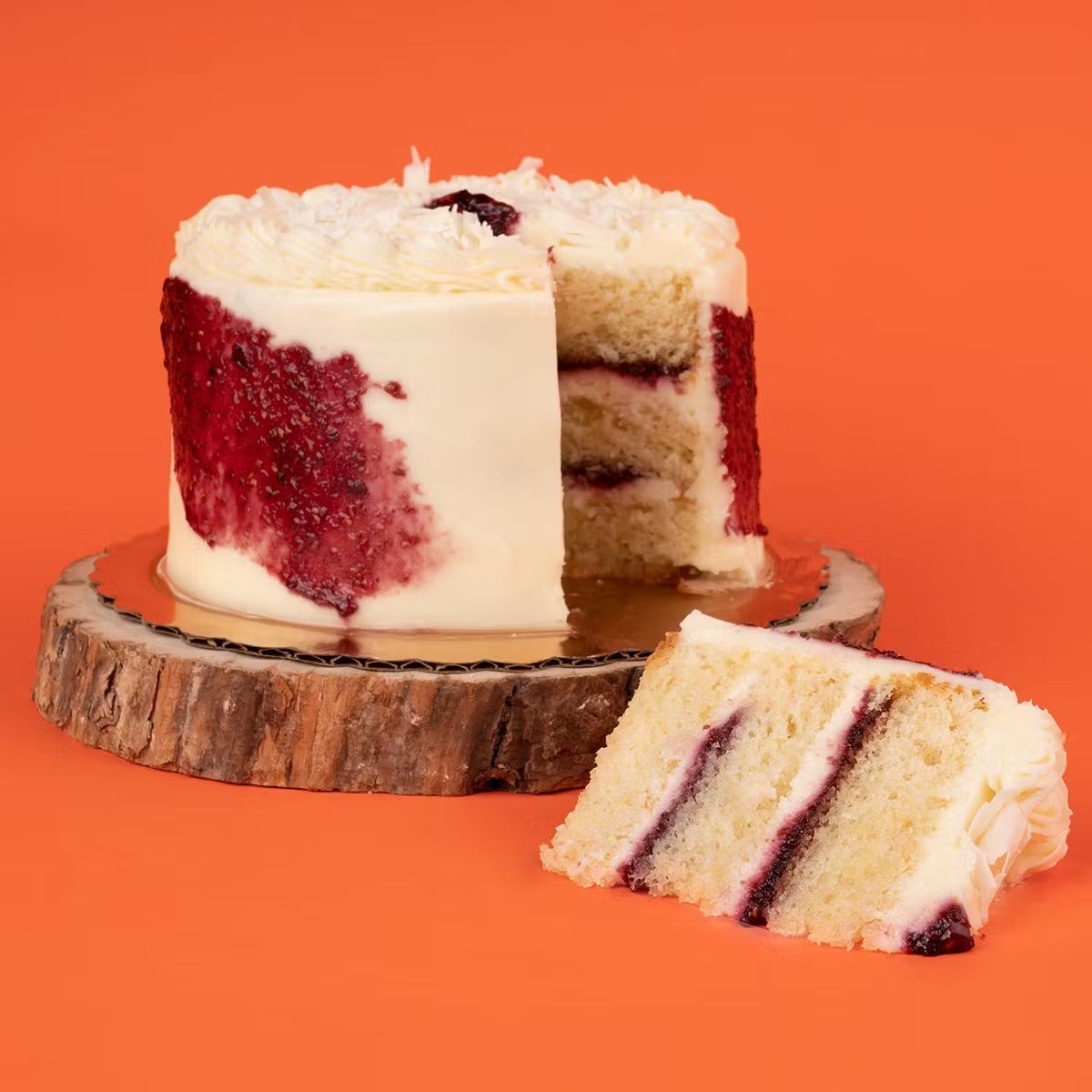 White Chocolate Raspberry Cake - 8"