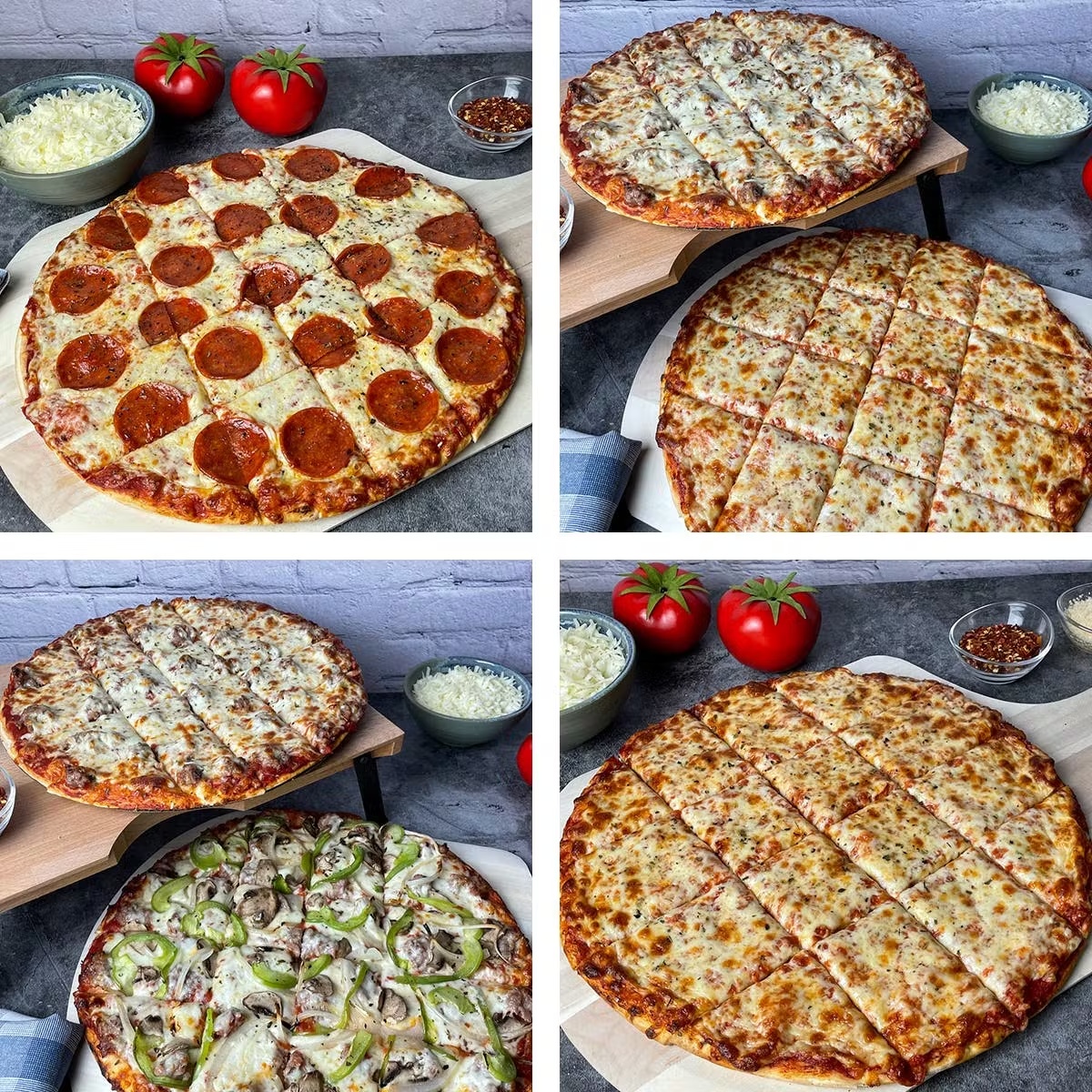 Thin Crust Pizza Assortment - 6 Pack