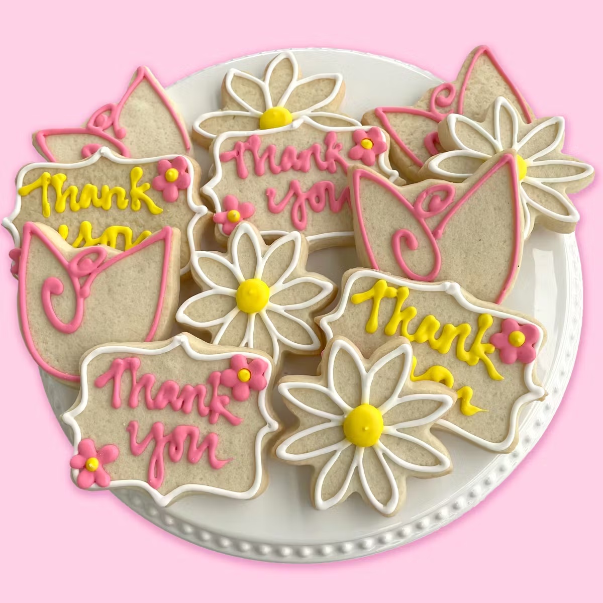 "Thank You" Sugar Cookies - 12 Pack