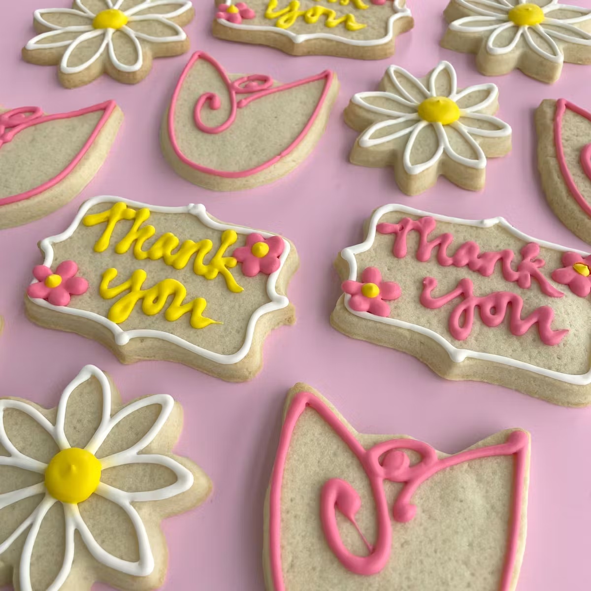 "Thank You" Sugar Cookies - 12 Pack