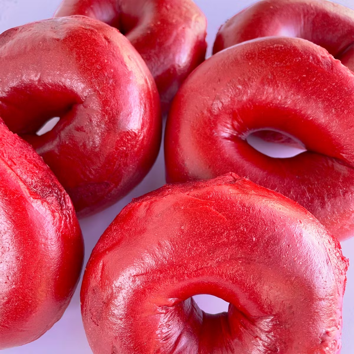 Valentine's Day Red Bagels - Dozen
