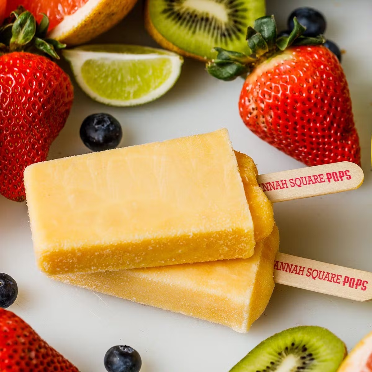 Vegan Peach Mango Ice Pops - 12 Pack