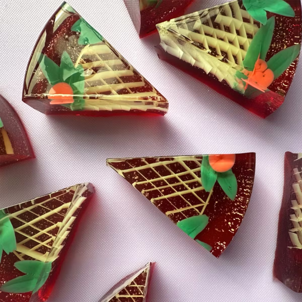 Holiday Cosmo Cocktail Jelly Cake