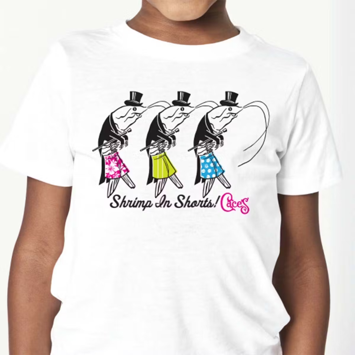 Mr. Shrimp in Shorts T-Shirt