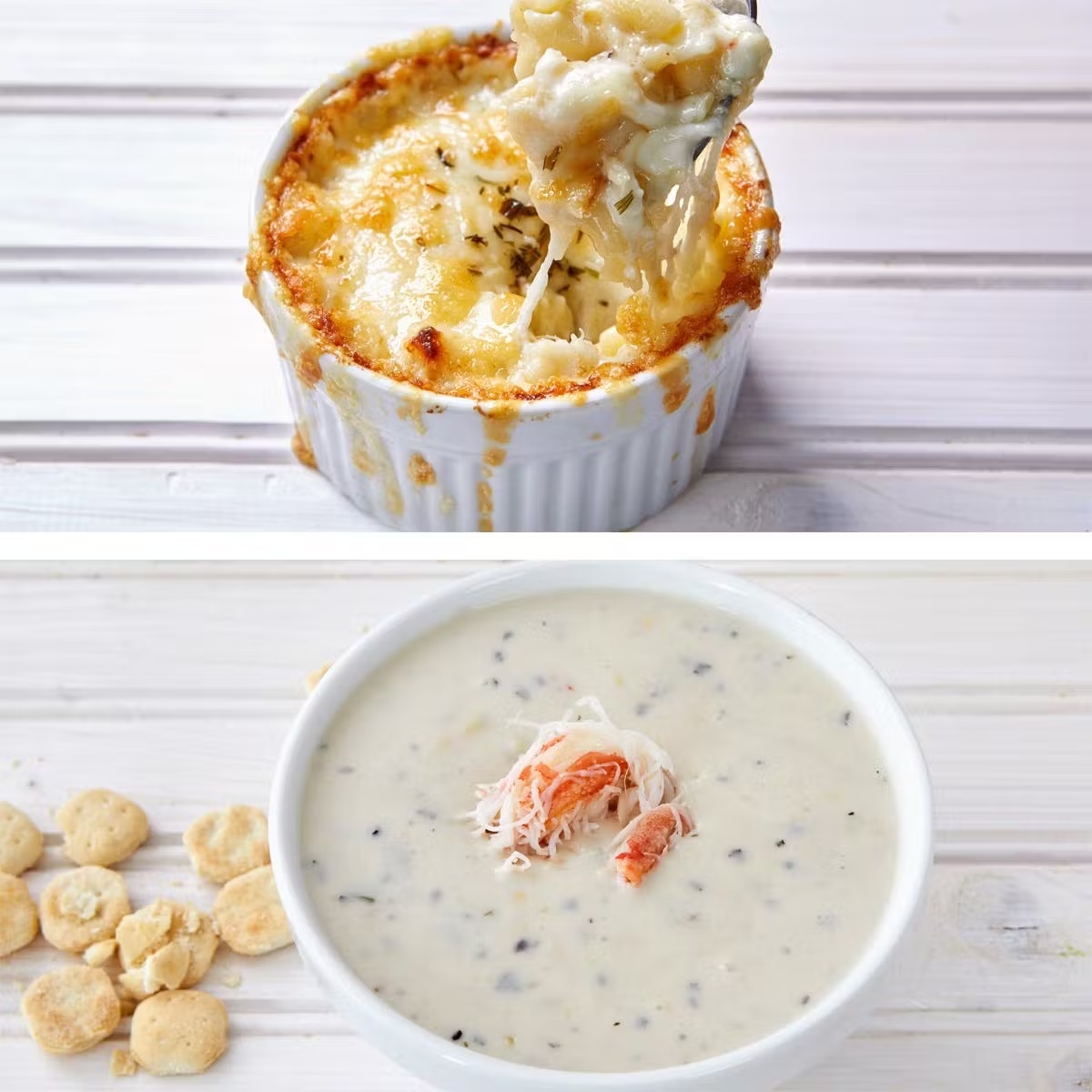 Crab Mac & Cheese + Crab & Corn Chowder Combo for 4-6