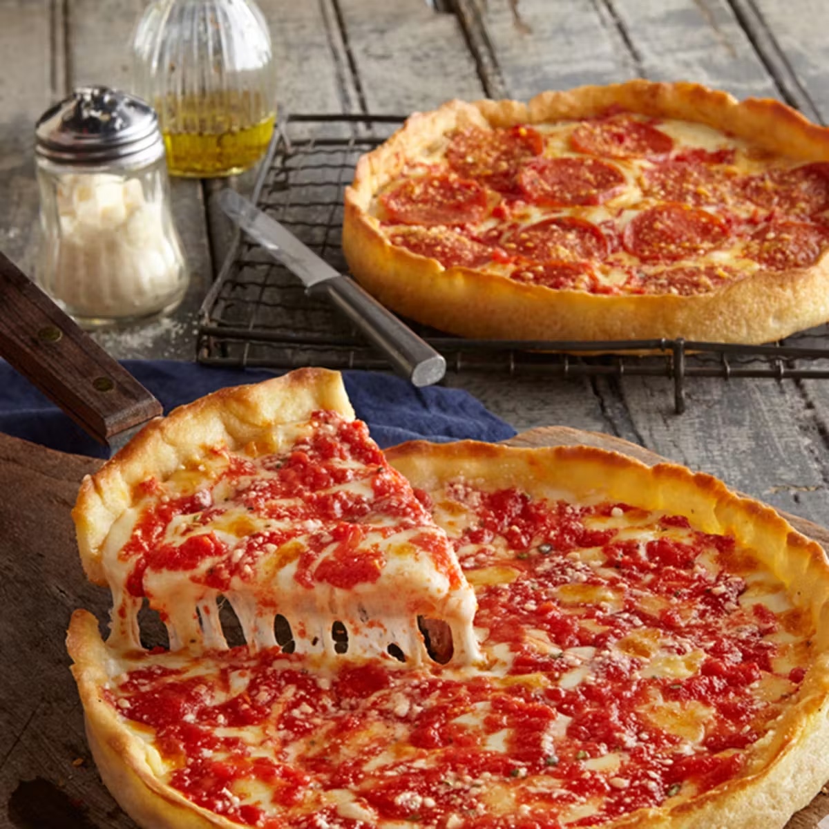 2 Lou Malnati's Deep Dish Pizzas