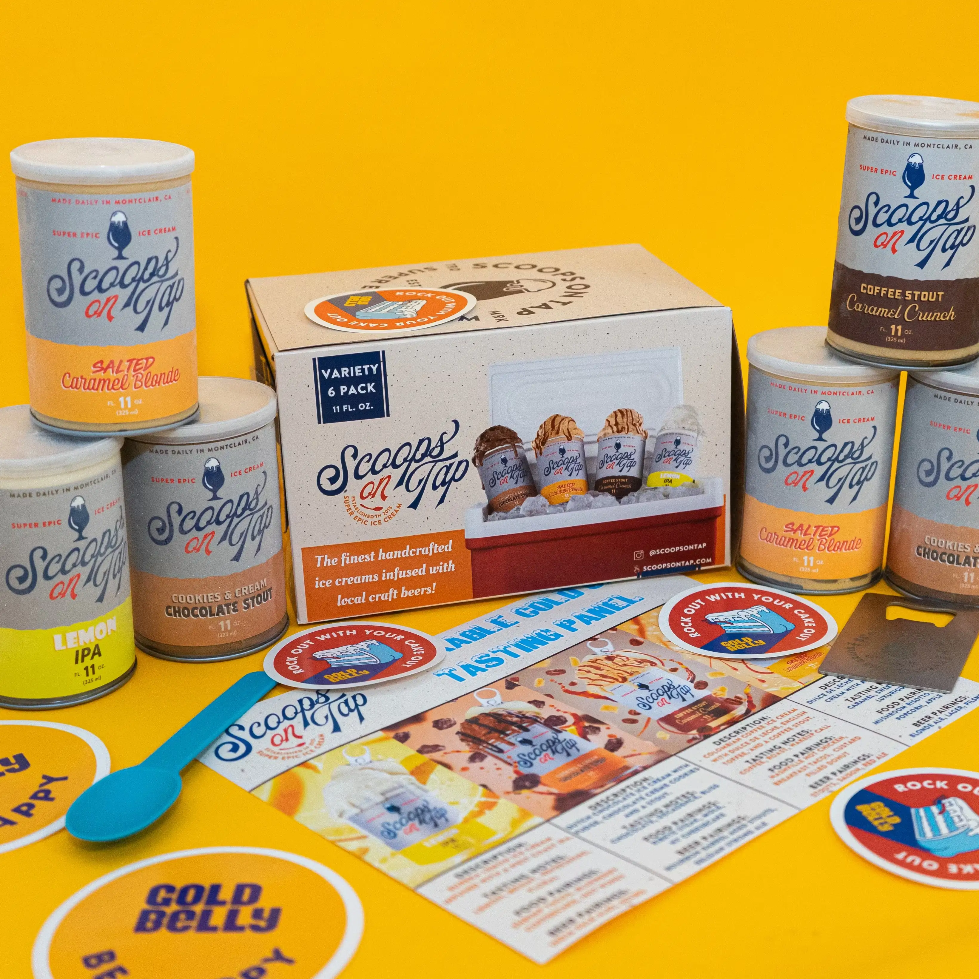 Craft Beer Infused Ice Cream "Can" Collection - 6 Pints