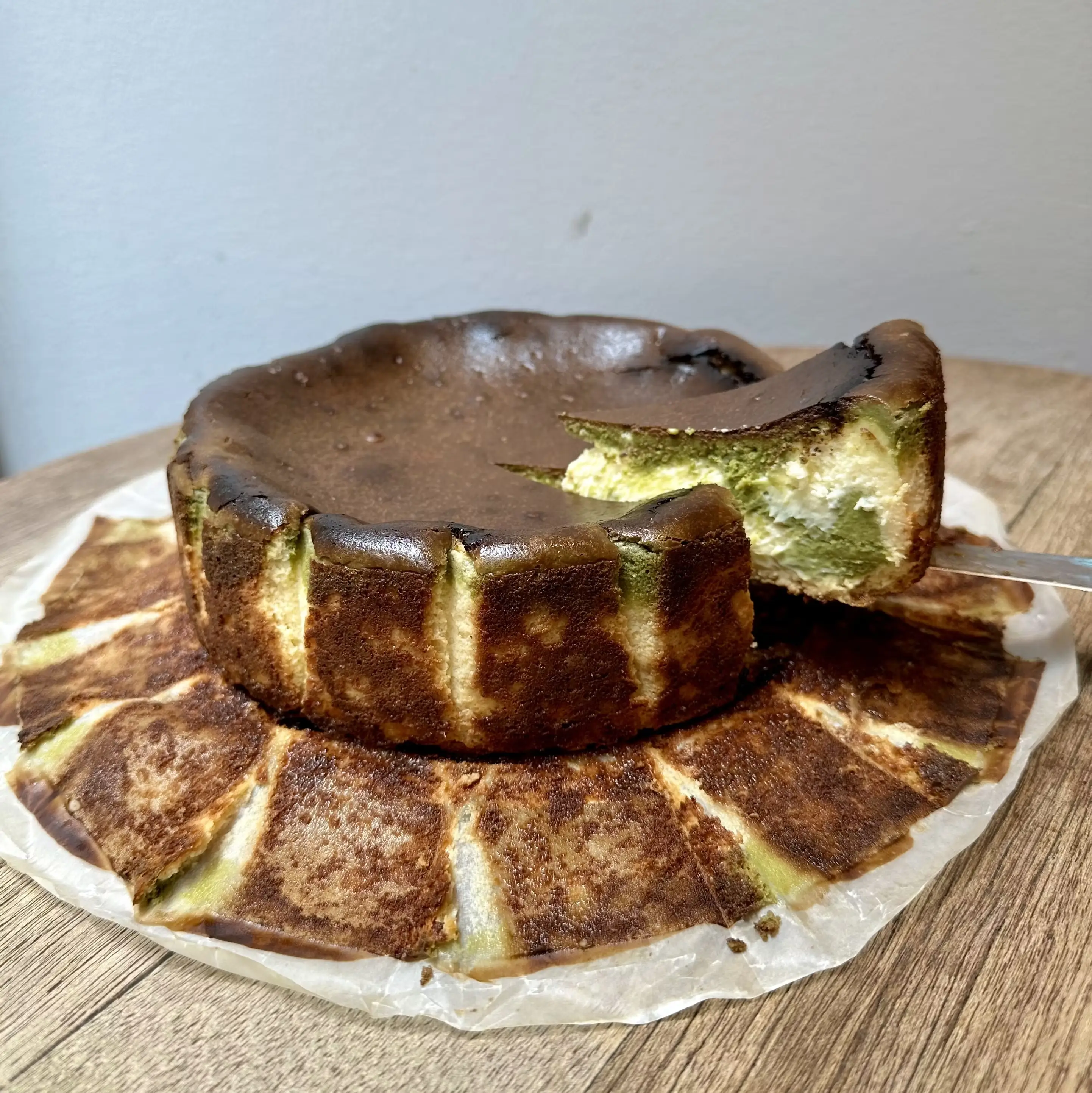 Matcha Basque Burnt Cheesecake