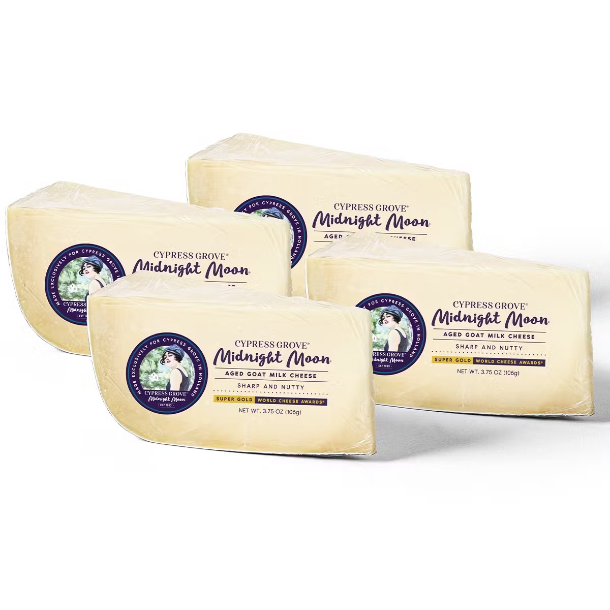 Midnight Moon Cheese Wedges - 4 Pack