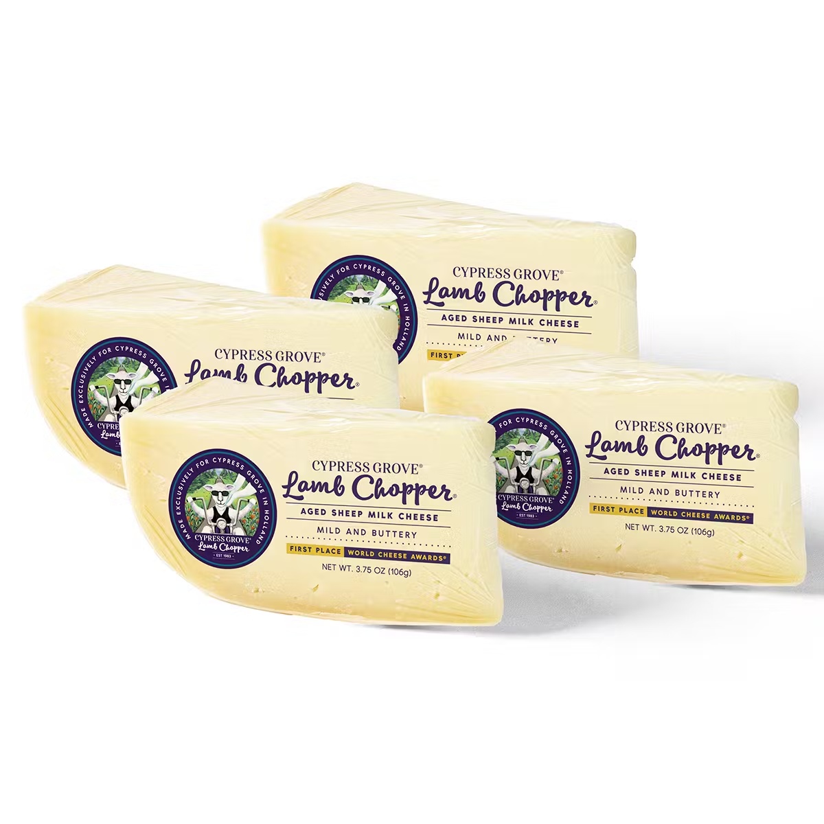 Lamb Chopper Cheese Wedges - 4 Pack