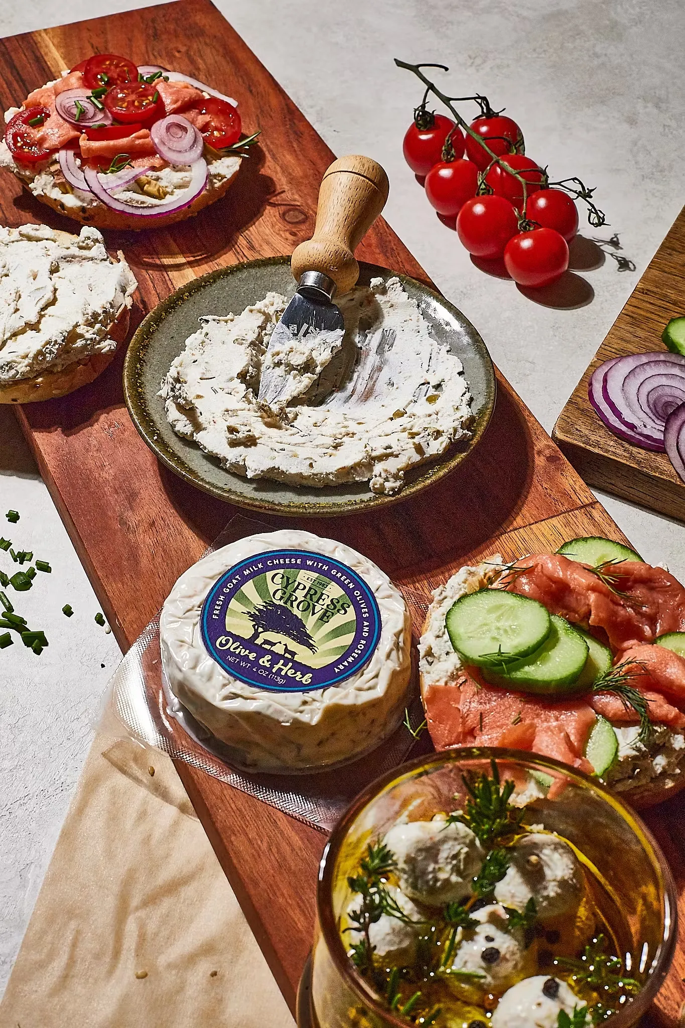 Olive & Herb Goat Cheese Disk - 4 oz.