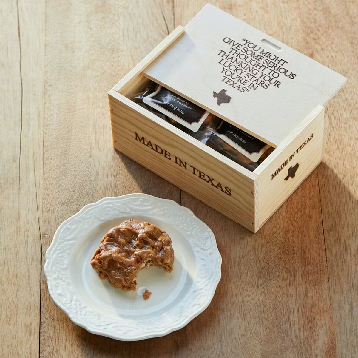 Signature Assorted Pralines + Wooden Gift Box