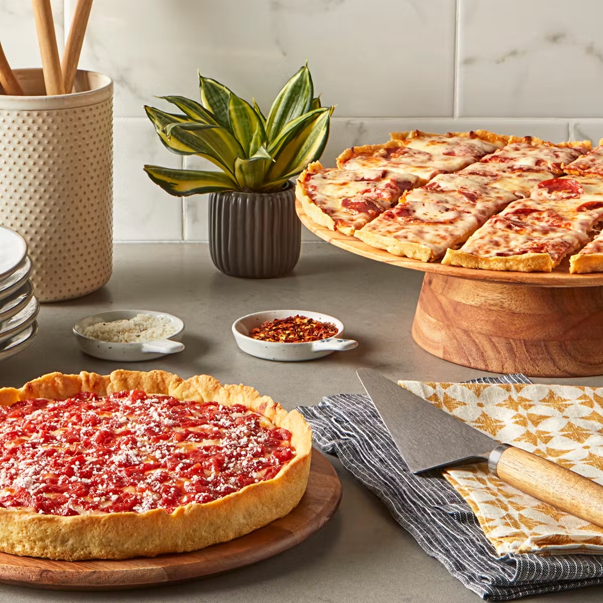 2 Lou Malnati's Thin Crust Pizzas + 1 Deep Dish Pizza