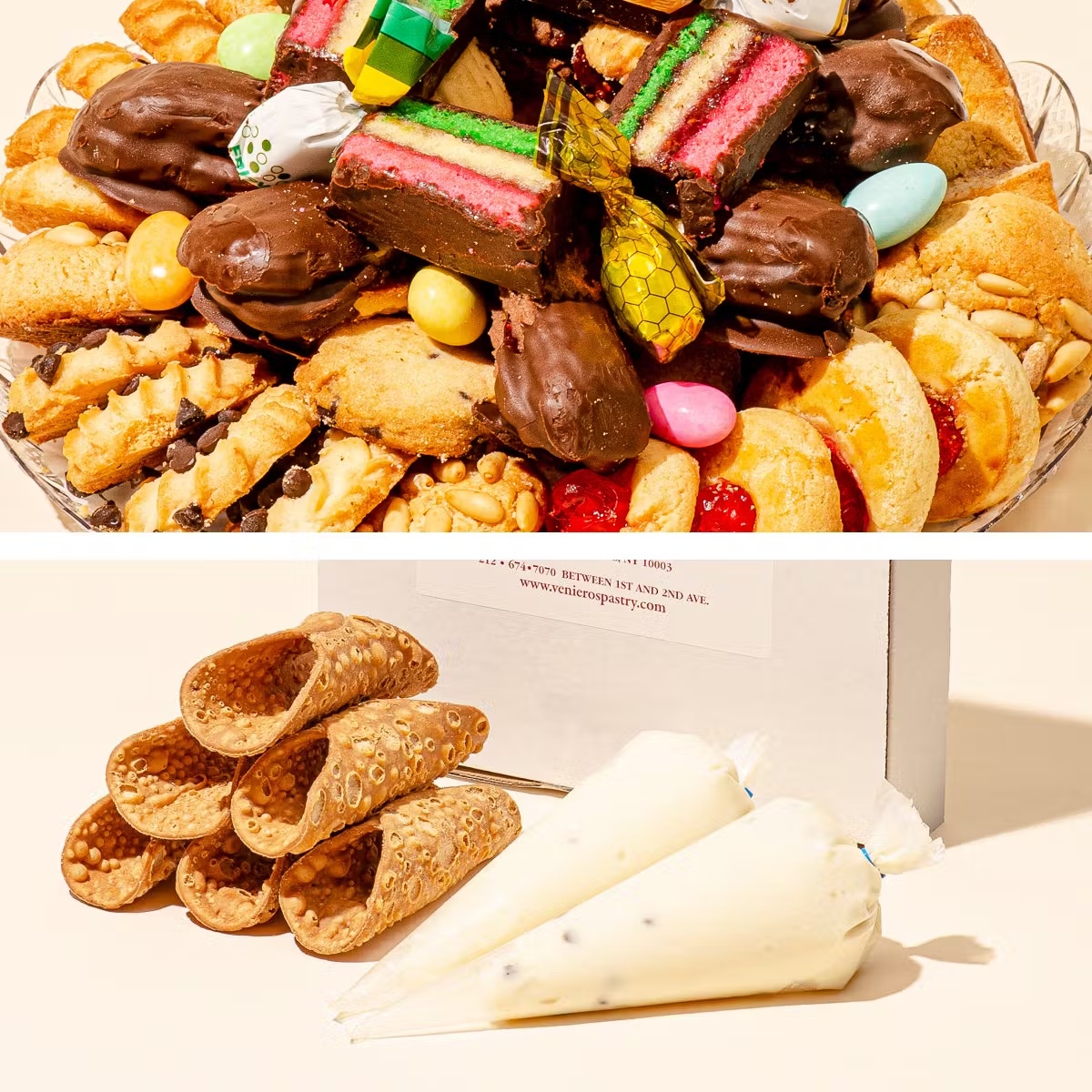 Cannoli Kit (6 Pack) + Assorted Cookie Tray (2 Lbs.) Combo