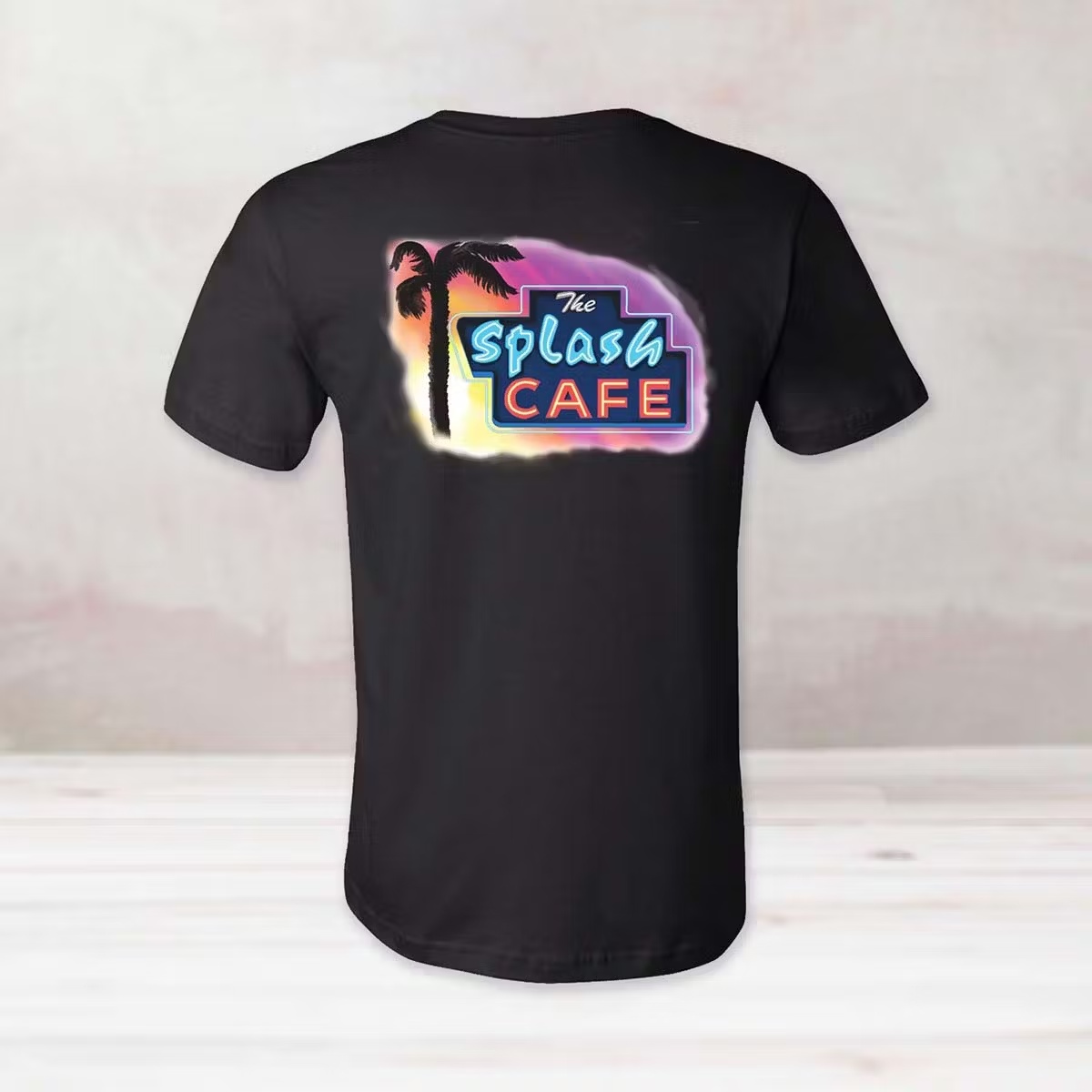 Black + Neon "Splash" T-Shirt