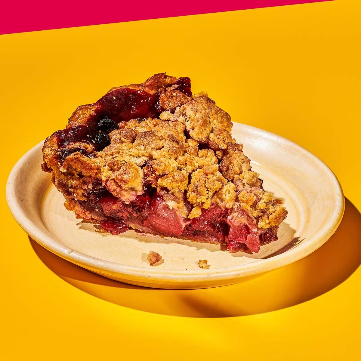 Signature Sour Cherry Pear Crumble Pie