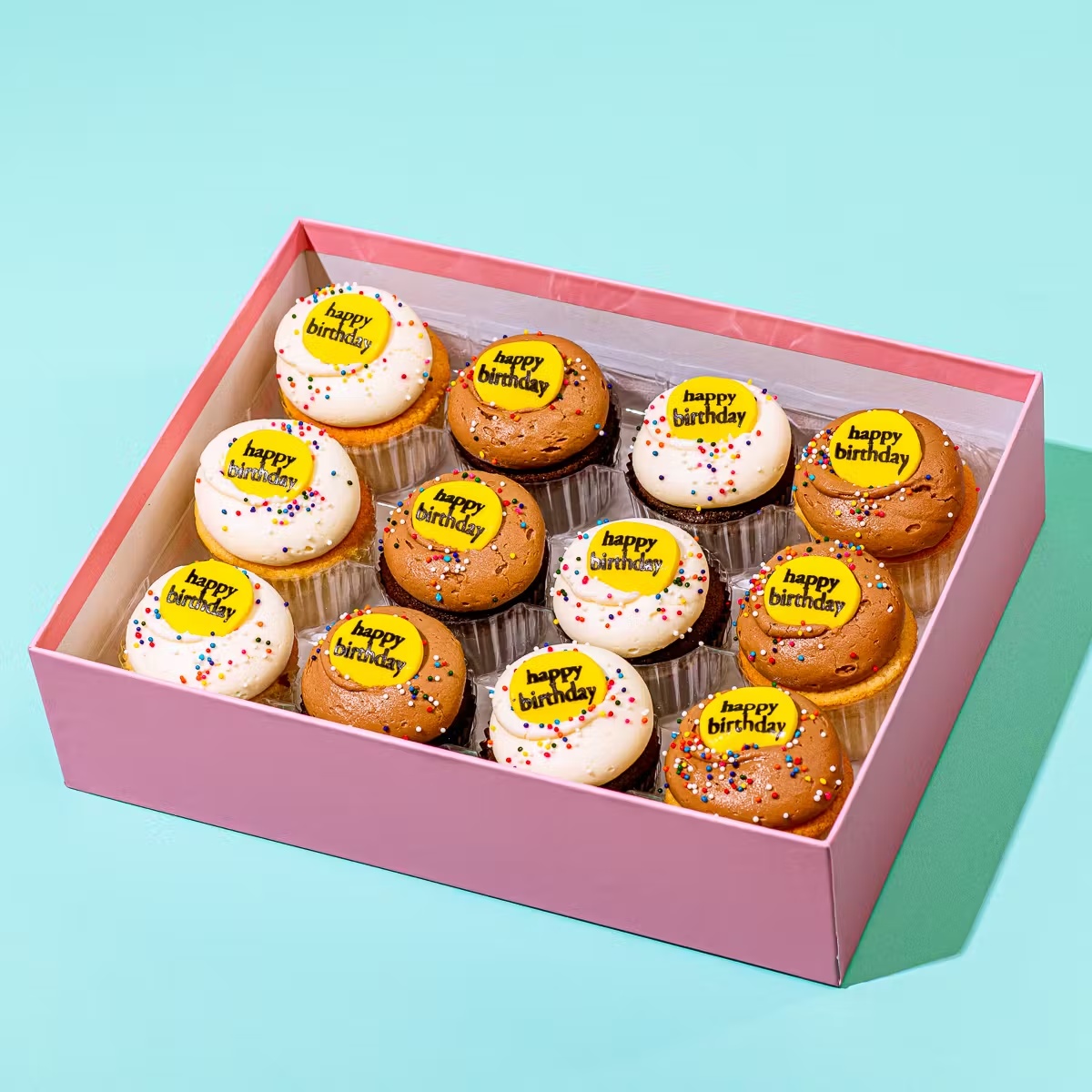 "Happy Birthday" Cupcake Dozen