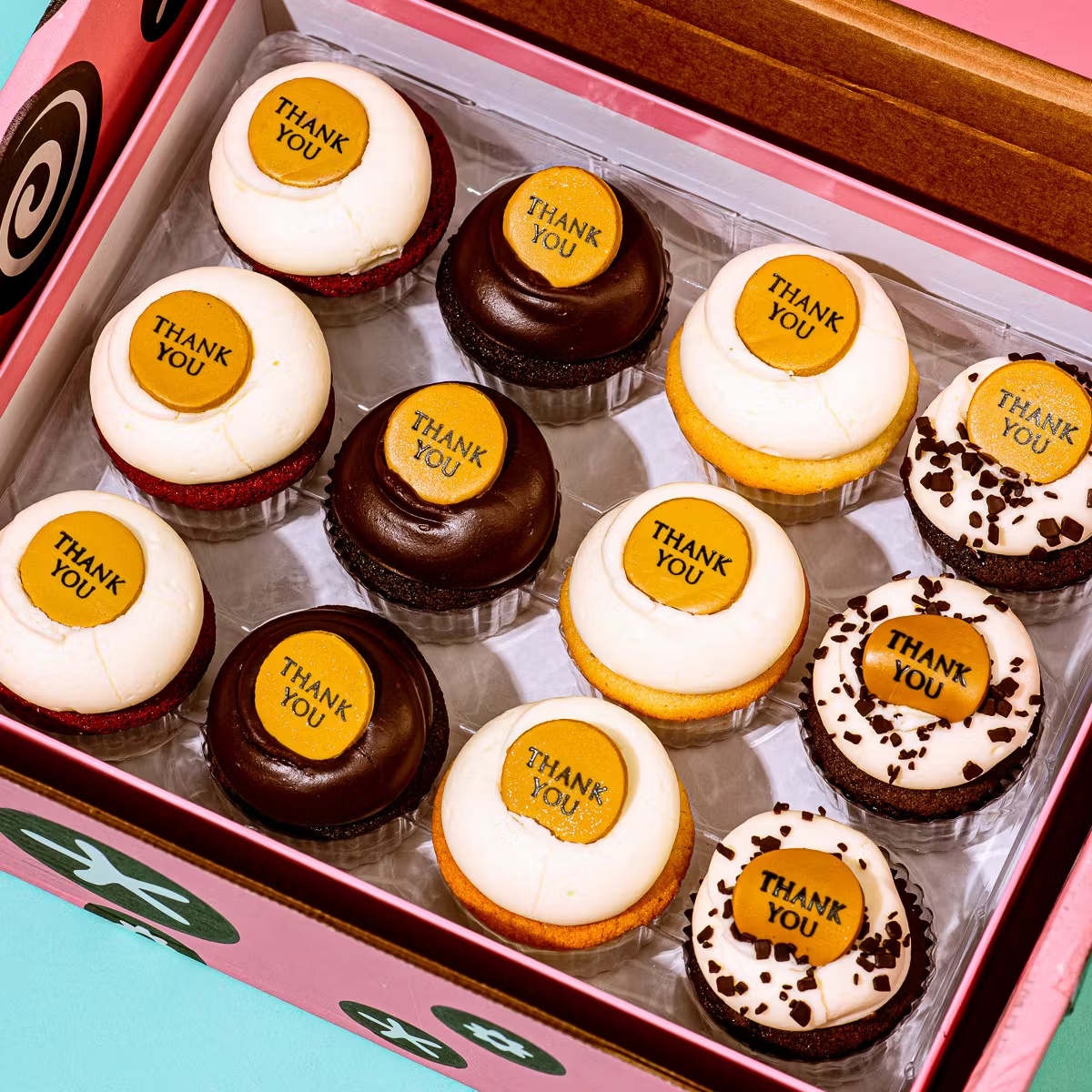 "Thank You" Cupcake Dozen