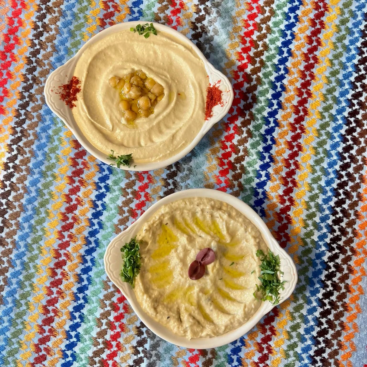 Hummus + Baba Ghanoush Dip Kit for 4