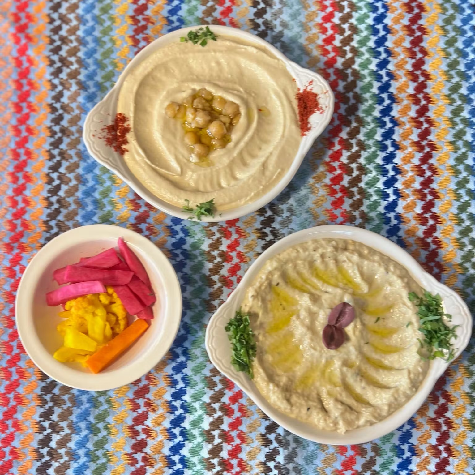 Hummus + Baba Ghanoush Dip Kit for 4