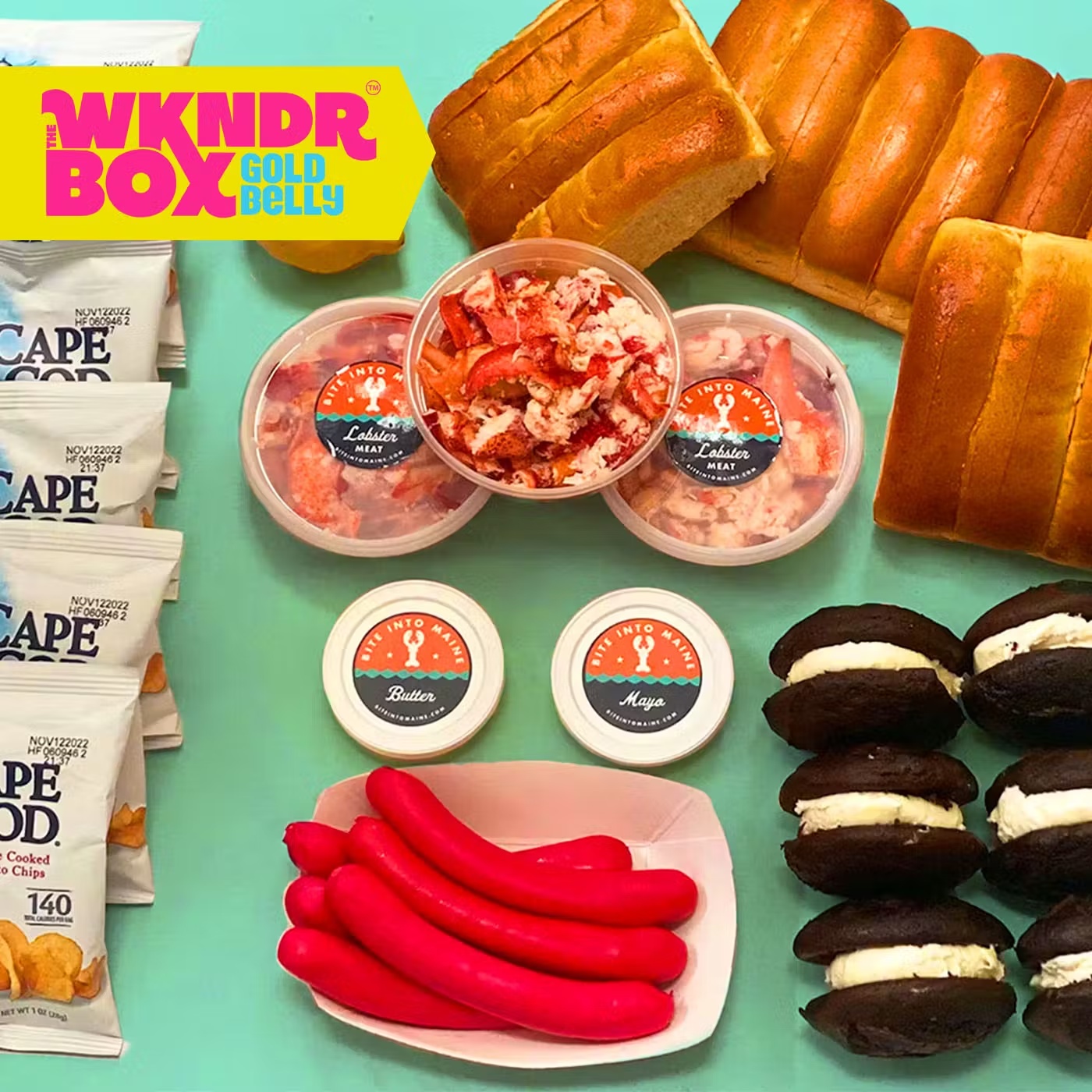 Maine Lobster Roll + "Red Snapper" Hot Dog Weekender Box for 6