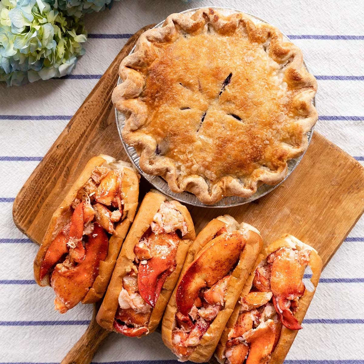 Lobster Roll Kit + Blueberry Pie (Frozen)