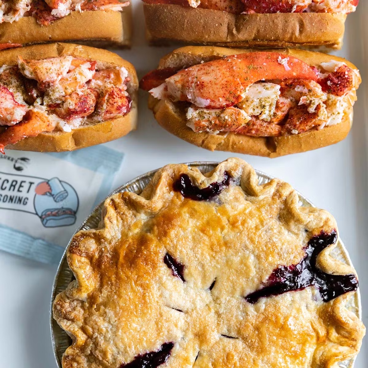 Lobster Roll Kit + Blueberry Pie (Frozen)