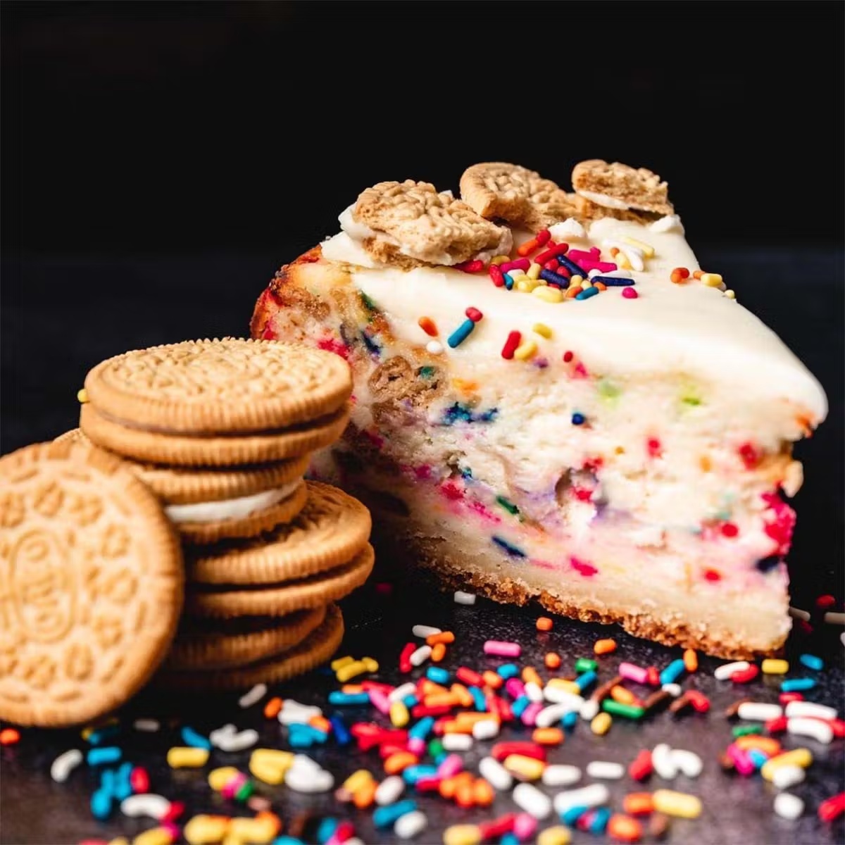 "Carnival" Confetti Cheesecake