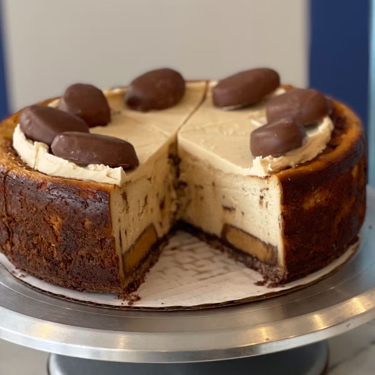 Reese's Easter Egg Cheesecake