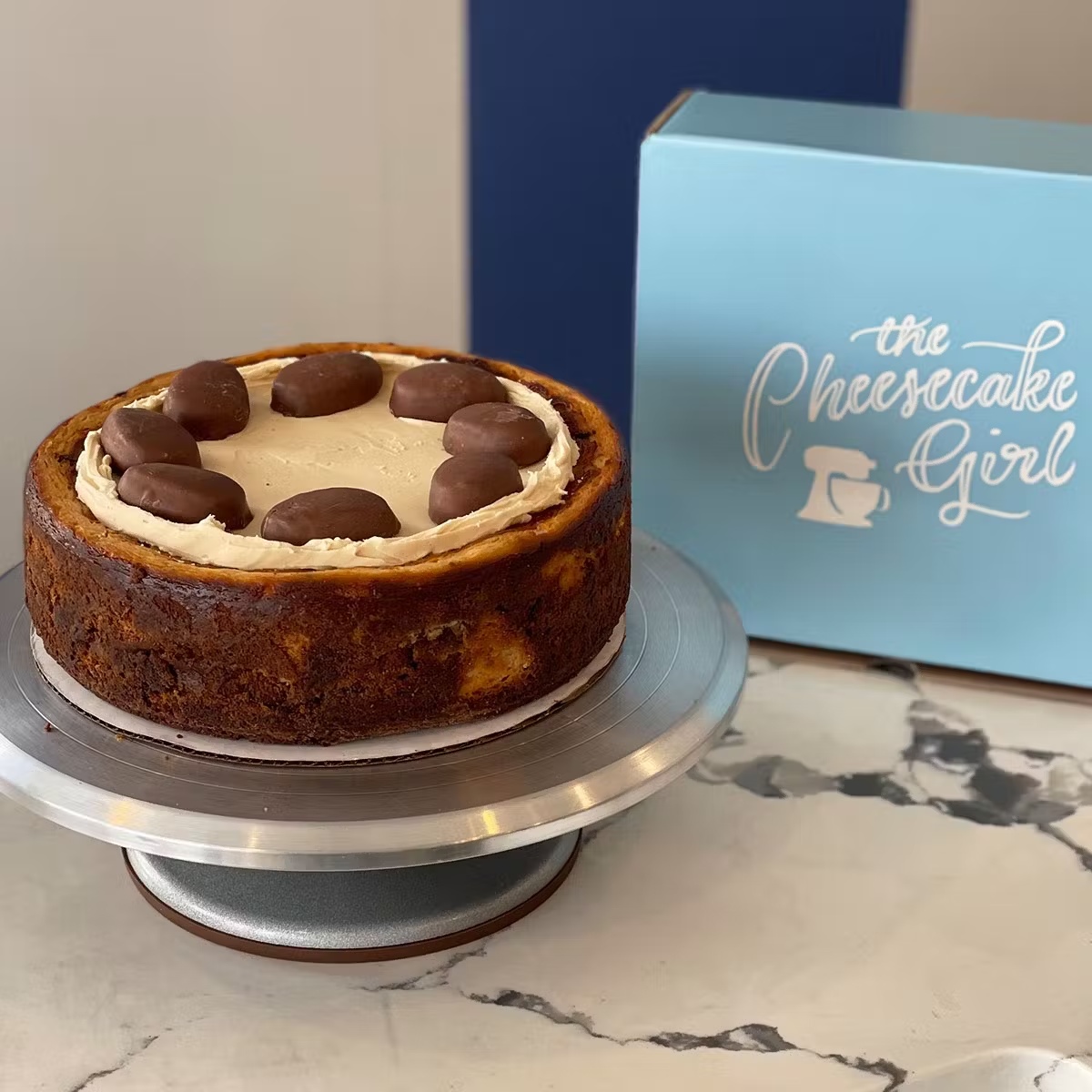Reese's Easter Egg Cheesecake