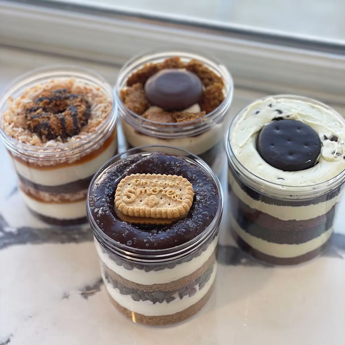 Girl Scout Cookie Cheesecake Jar - 4 Pack