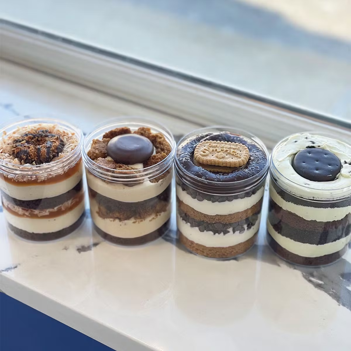 Girl Scout Cookie Cheesecake Jar - 4 Pack