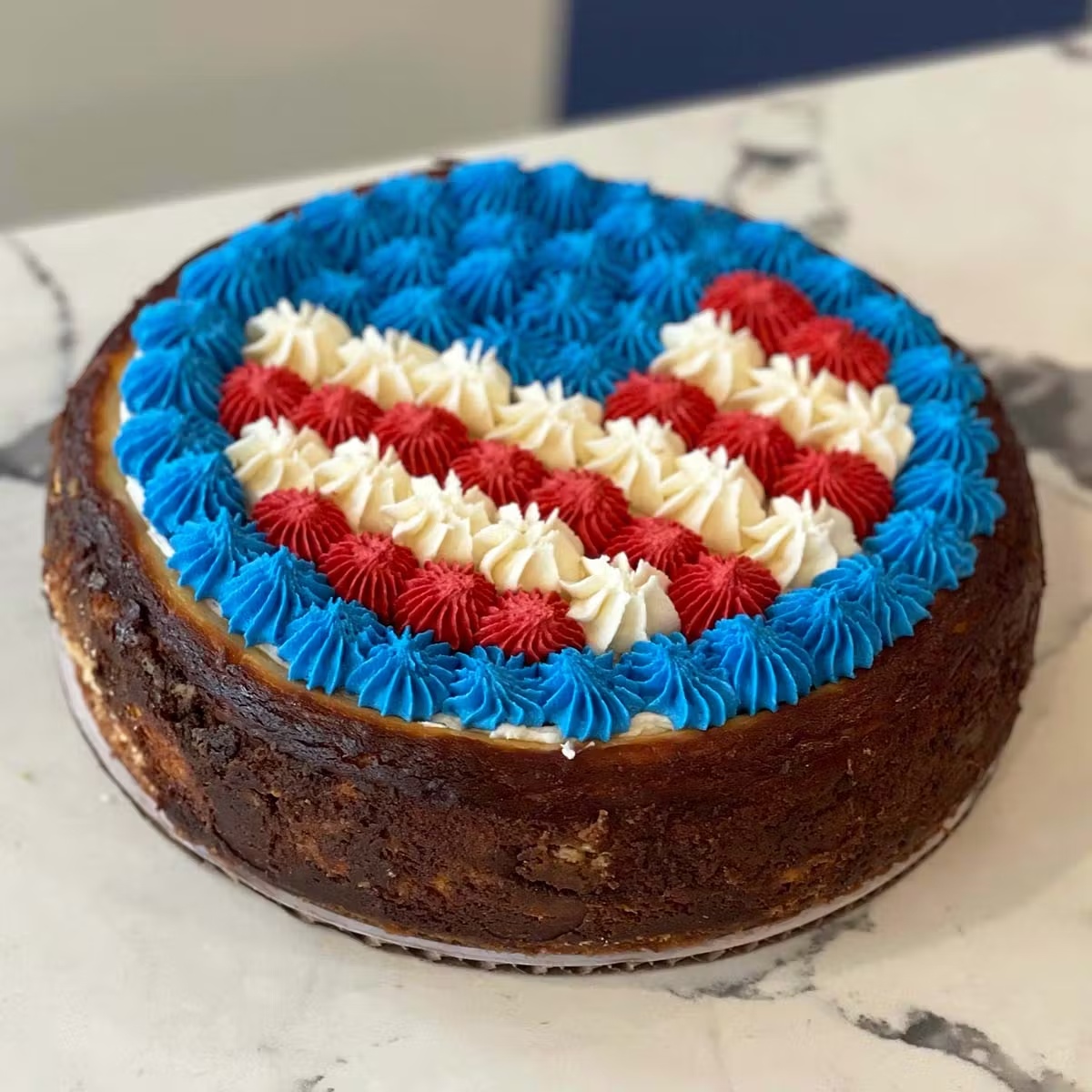 American Flag Cheesecake
