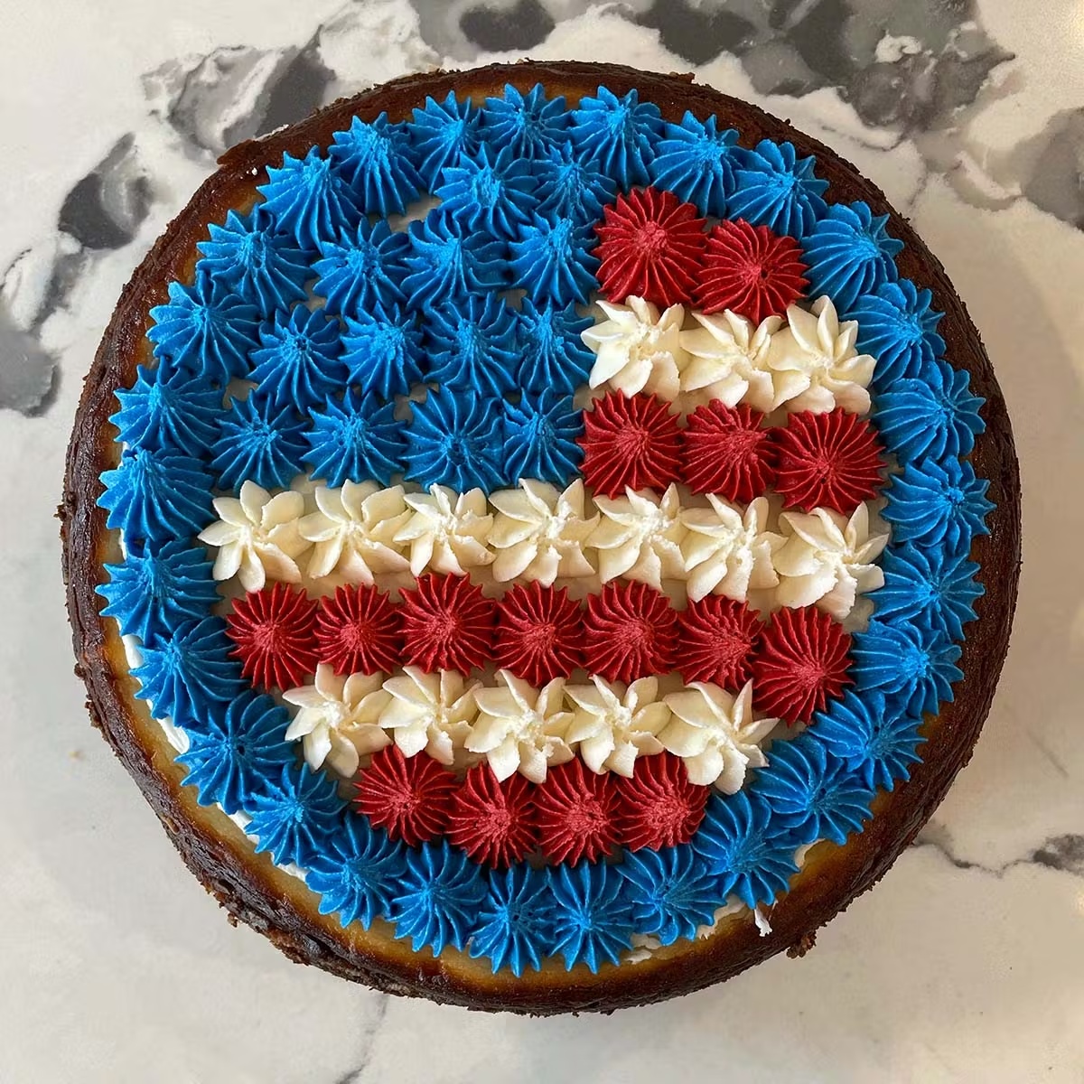 American Flag Cheesecake