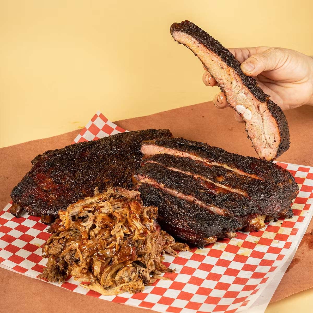 Pork Spare Ribs + Pulled Pork for 6-8