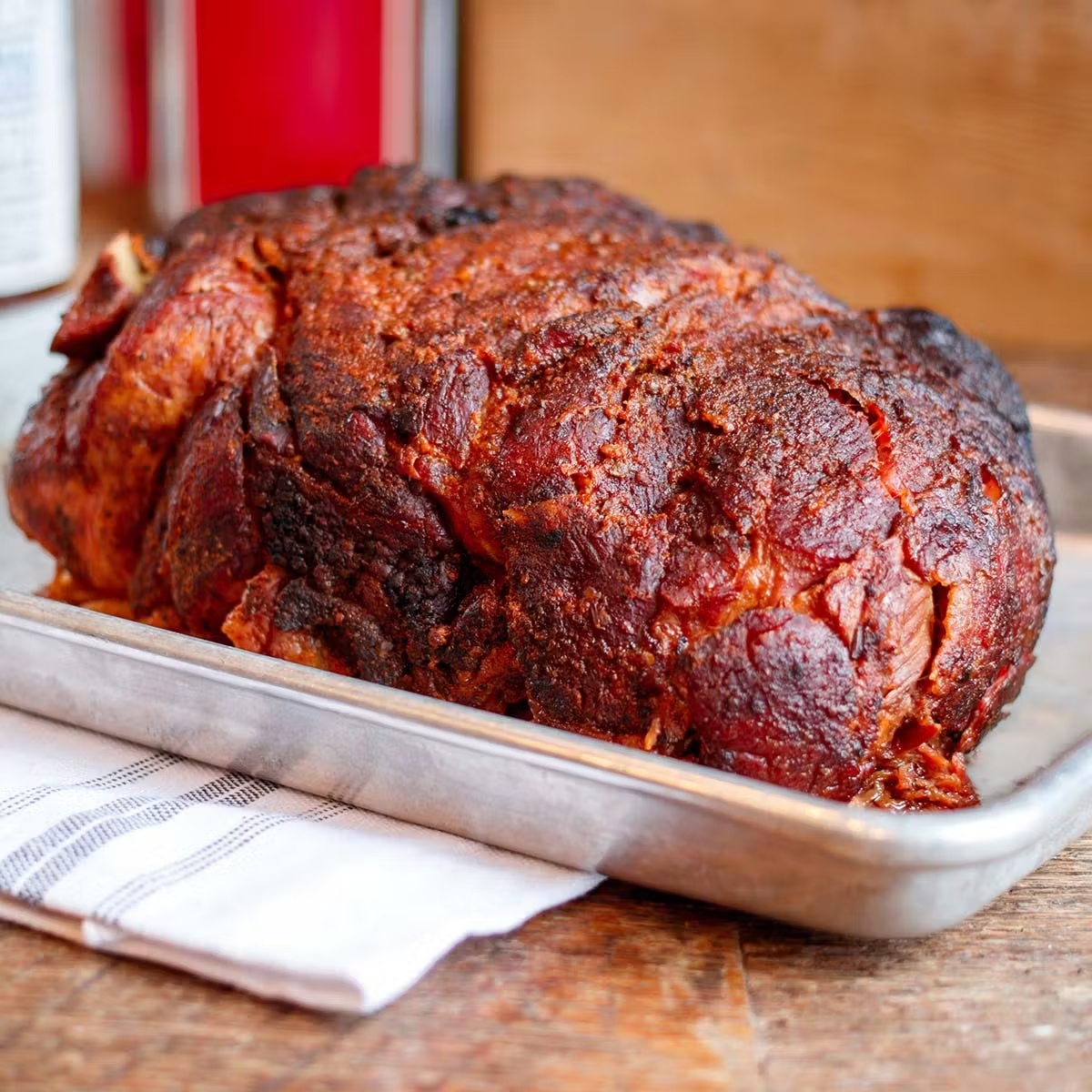 Whole Smoked Pork "Meat 'n' Three" BBQ Dinner Kit for 10-12