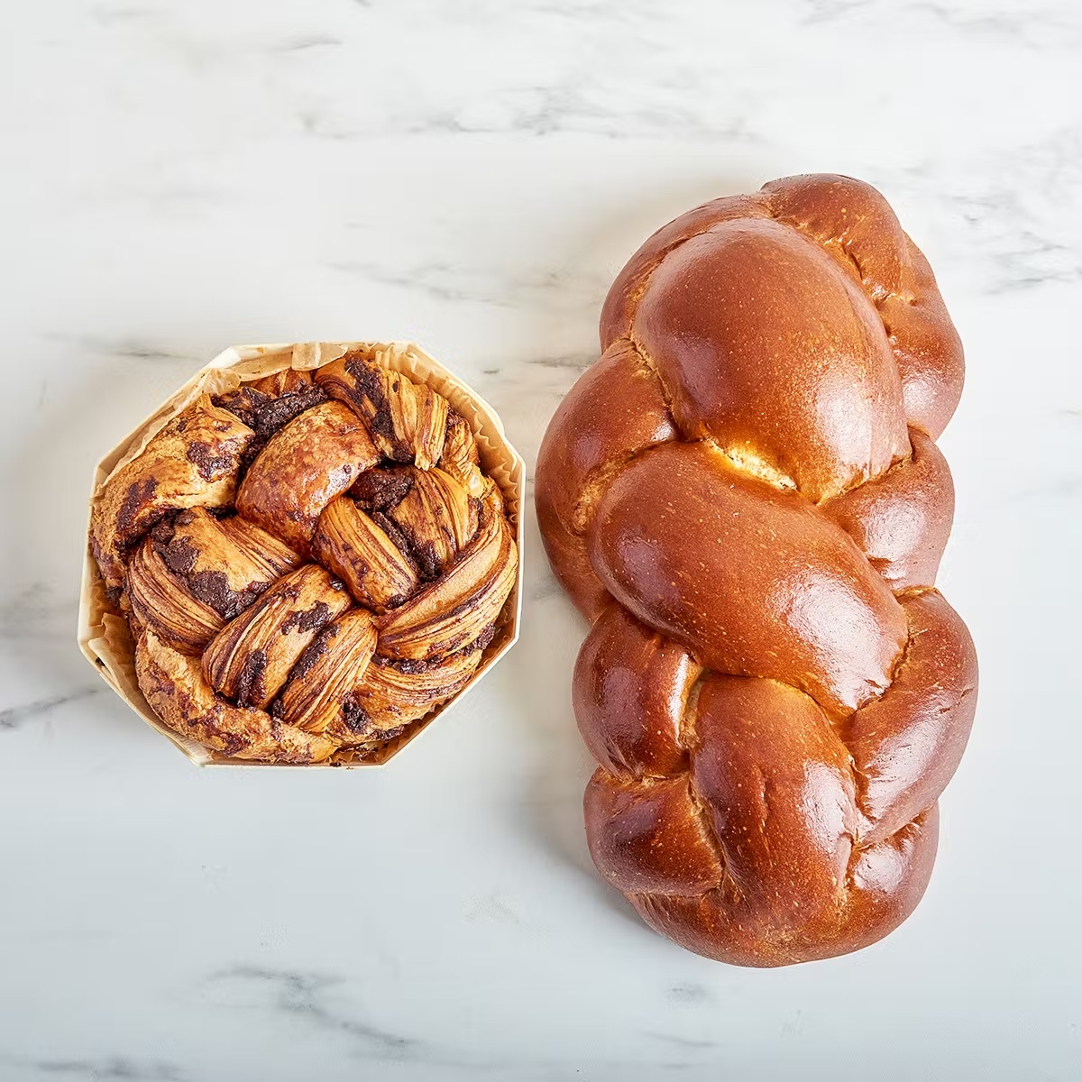 Challah + Round Chocolate Babka Best Seller - 2 Pack