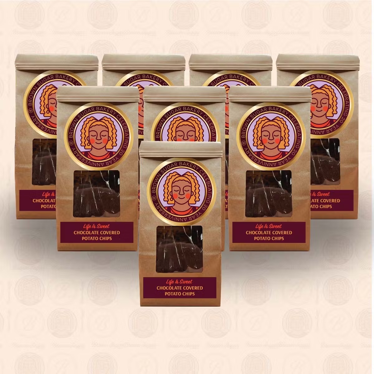 Chocolate Covered Potato Chips - 8 Pack