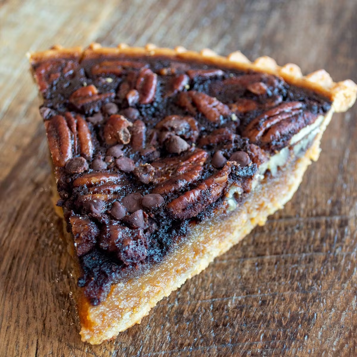 Chocolate Bourbon Pecan Pie