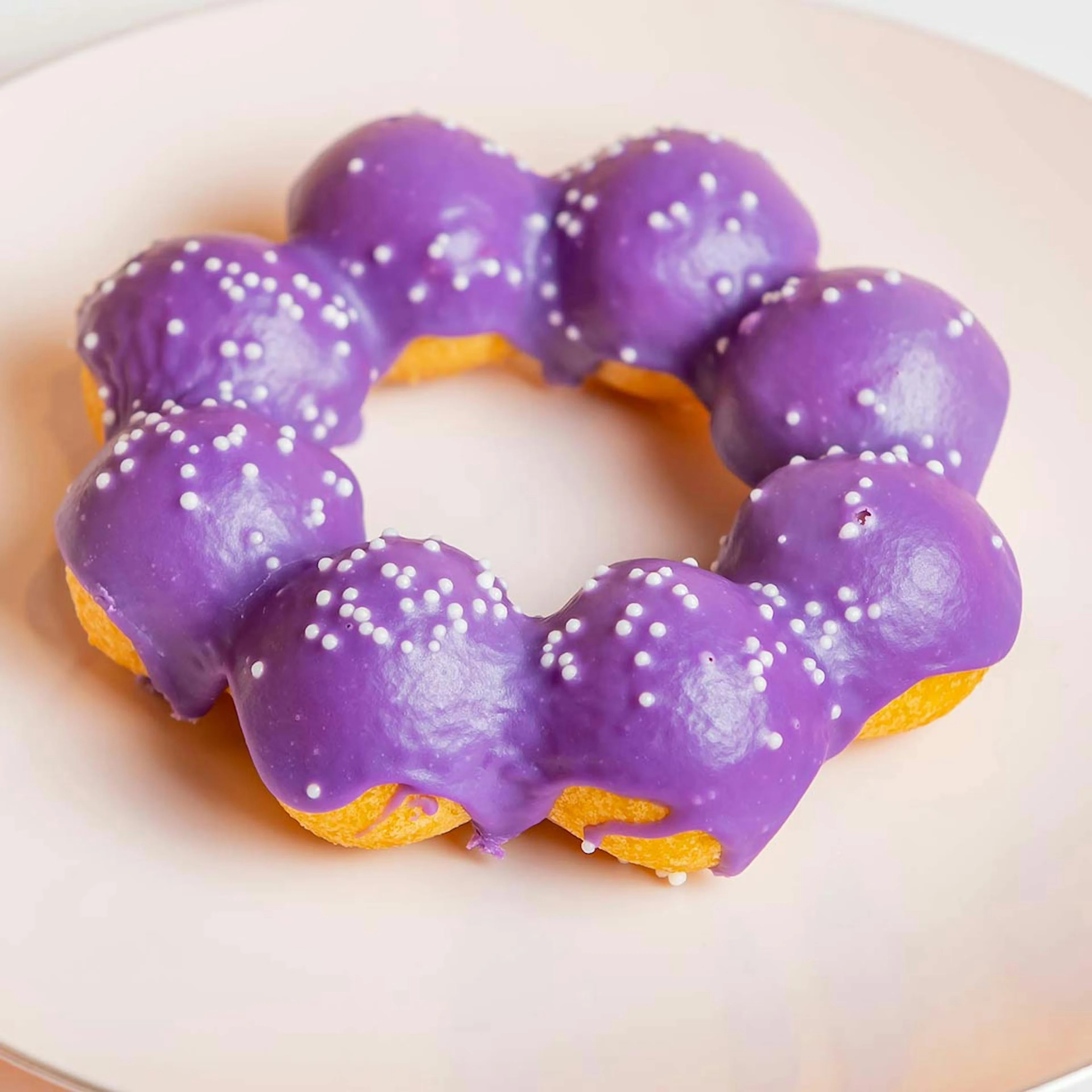 Ube Sweet Potato Mochi Donuts - 12 Pack
