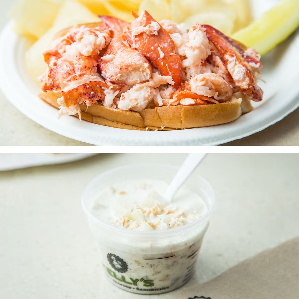 Lobster Roll Kit + New England Clam Chowder for 4