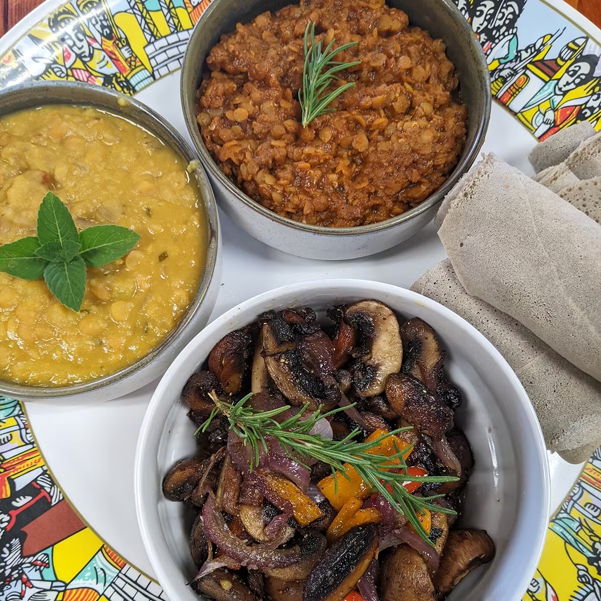 Vegan Ethiopian BBQ Sampler for 2