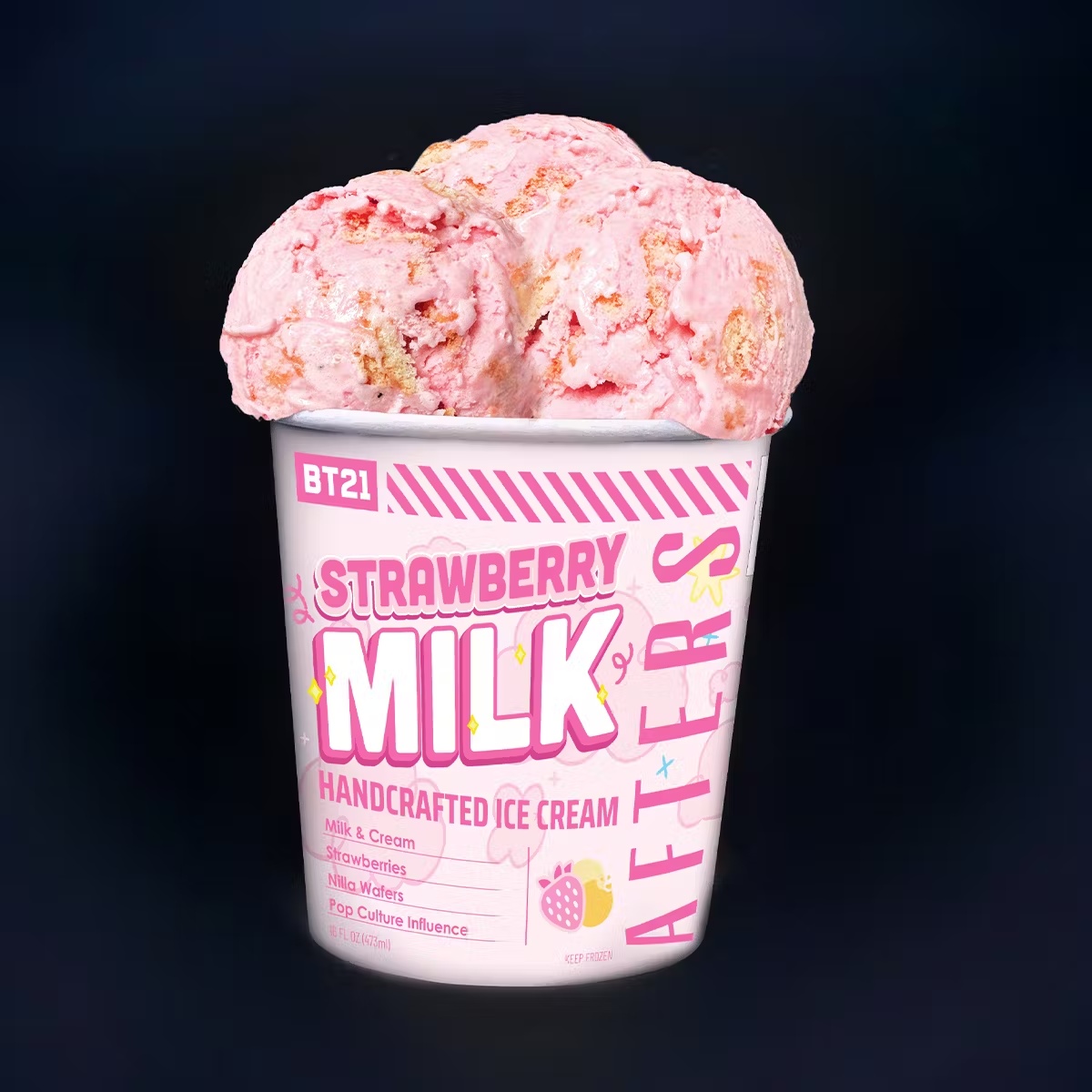 Strawberry Milk Ice Cream - 4 Pints