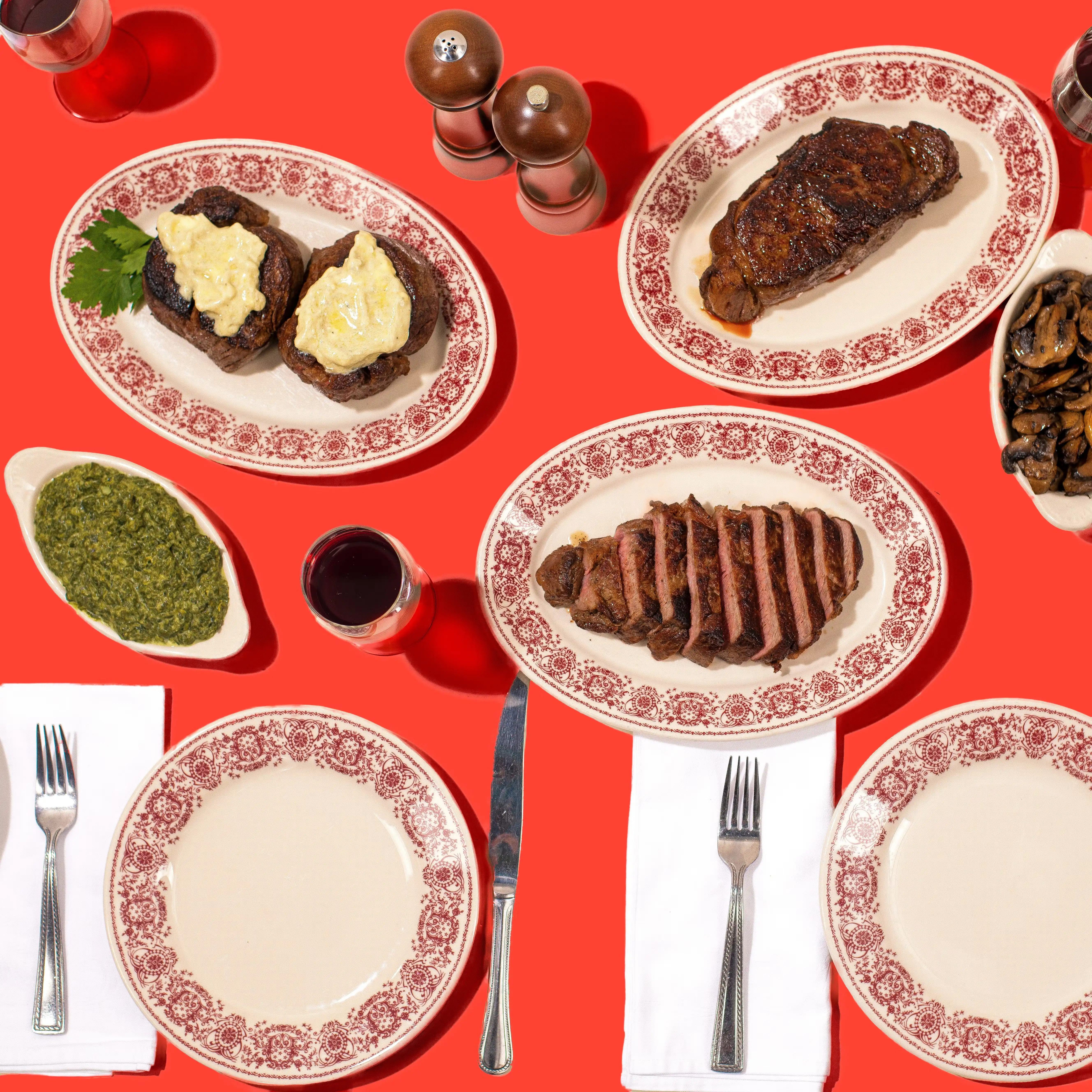 Signature Sirloin Steak Dinner Kit for 2-4