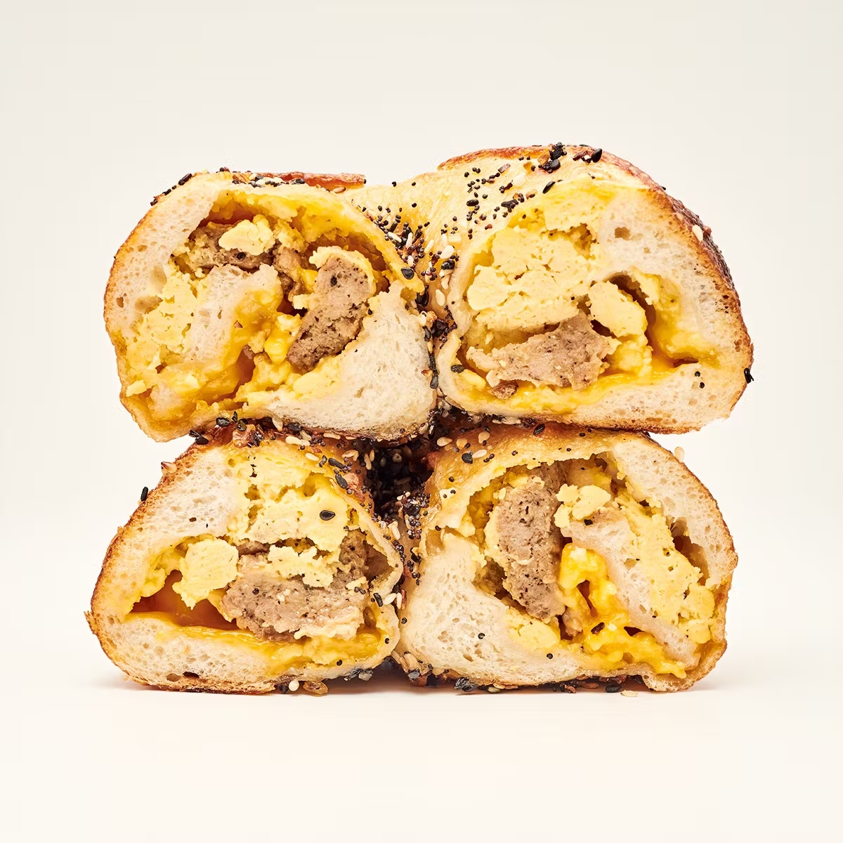 Vegan Sausage, Egg & Cheese Stuffed Bagels - 6 Pack