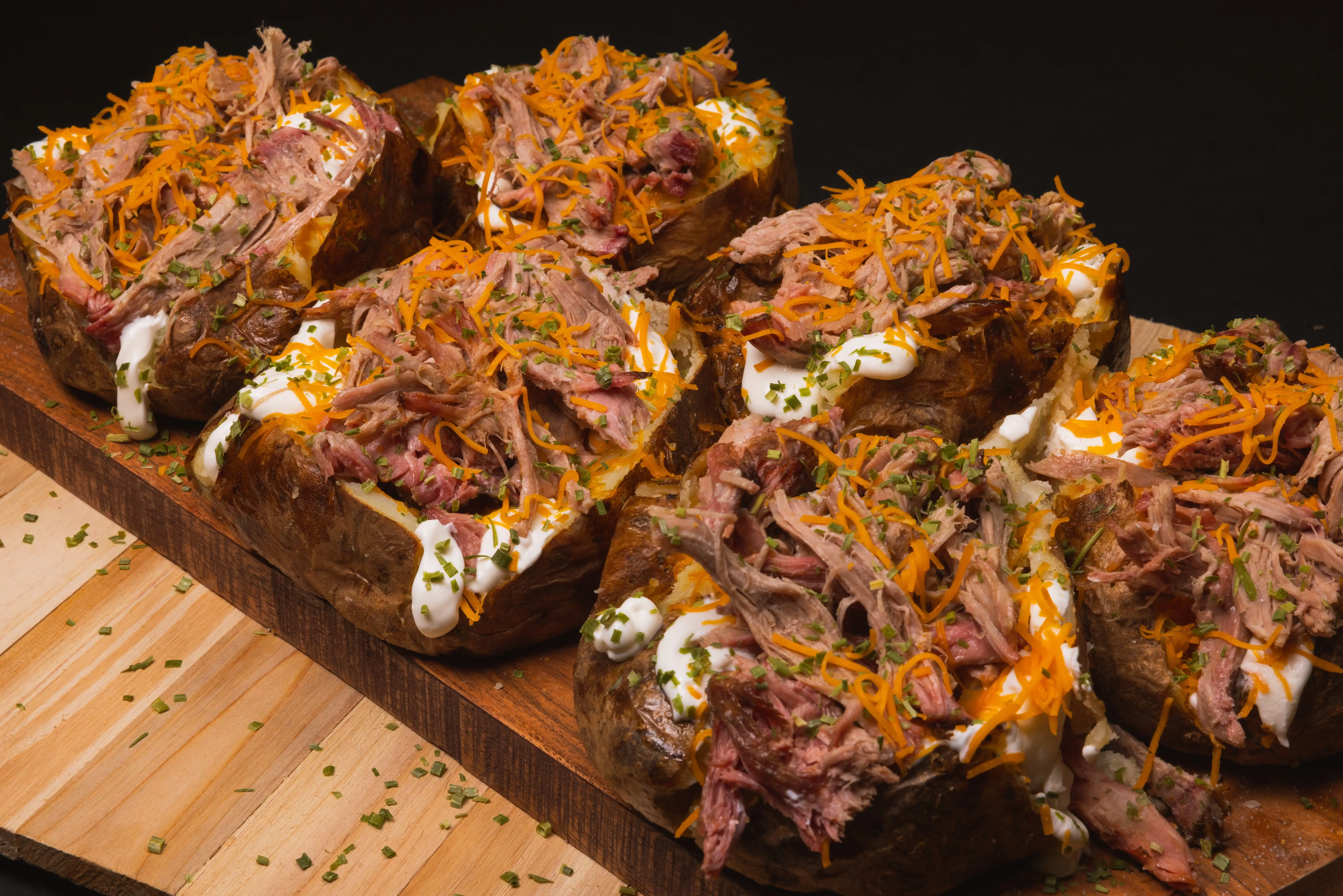 âStuffie Taterâ Giant BBQ-Stuffed Baked Potato - 6 Pack