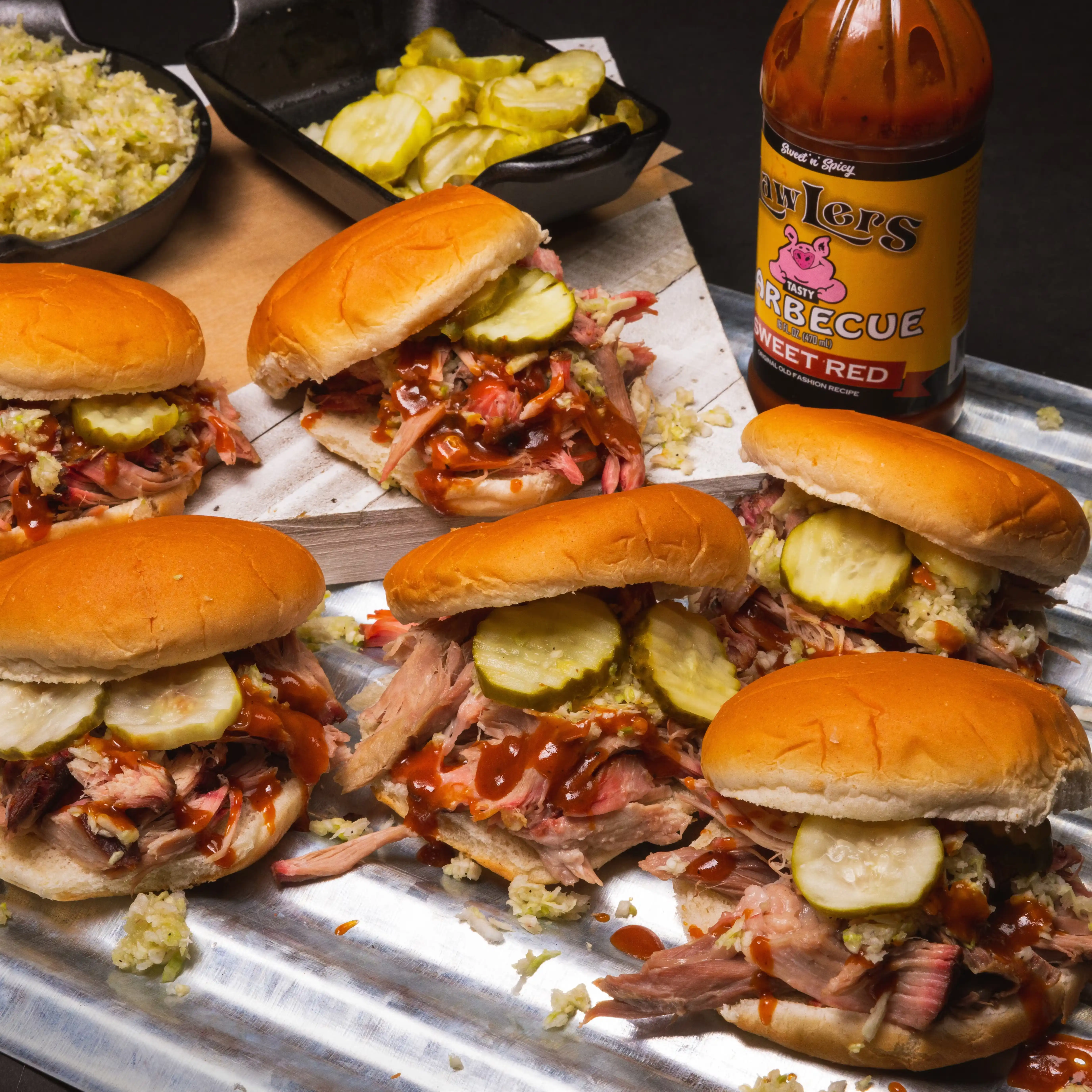 Hickory-Smoked Pulled Pork Sandwich Kit - 8 Pack
