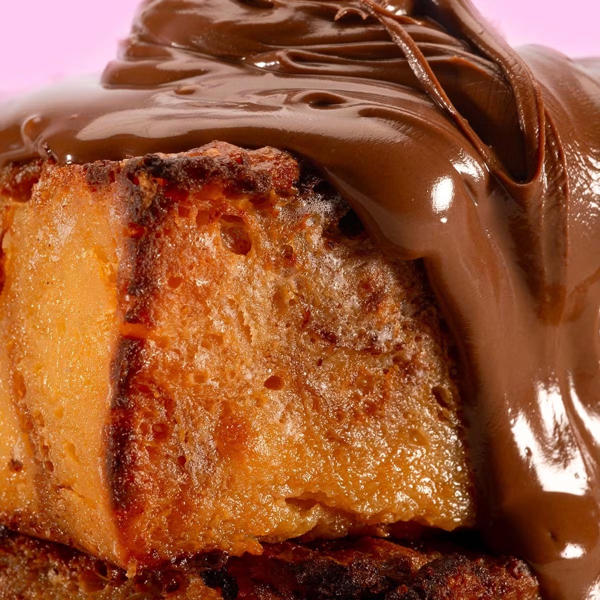 Dark Chocolate & Nutella Croissant Bread Pudding Tray