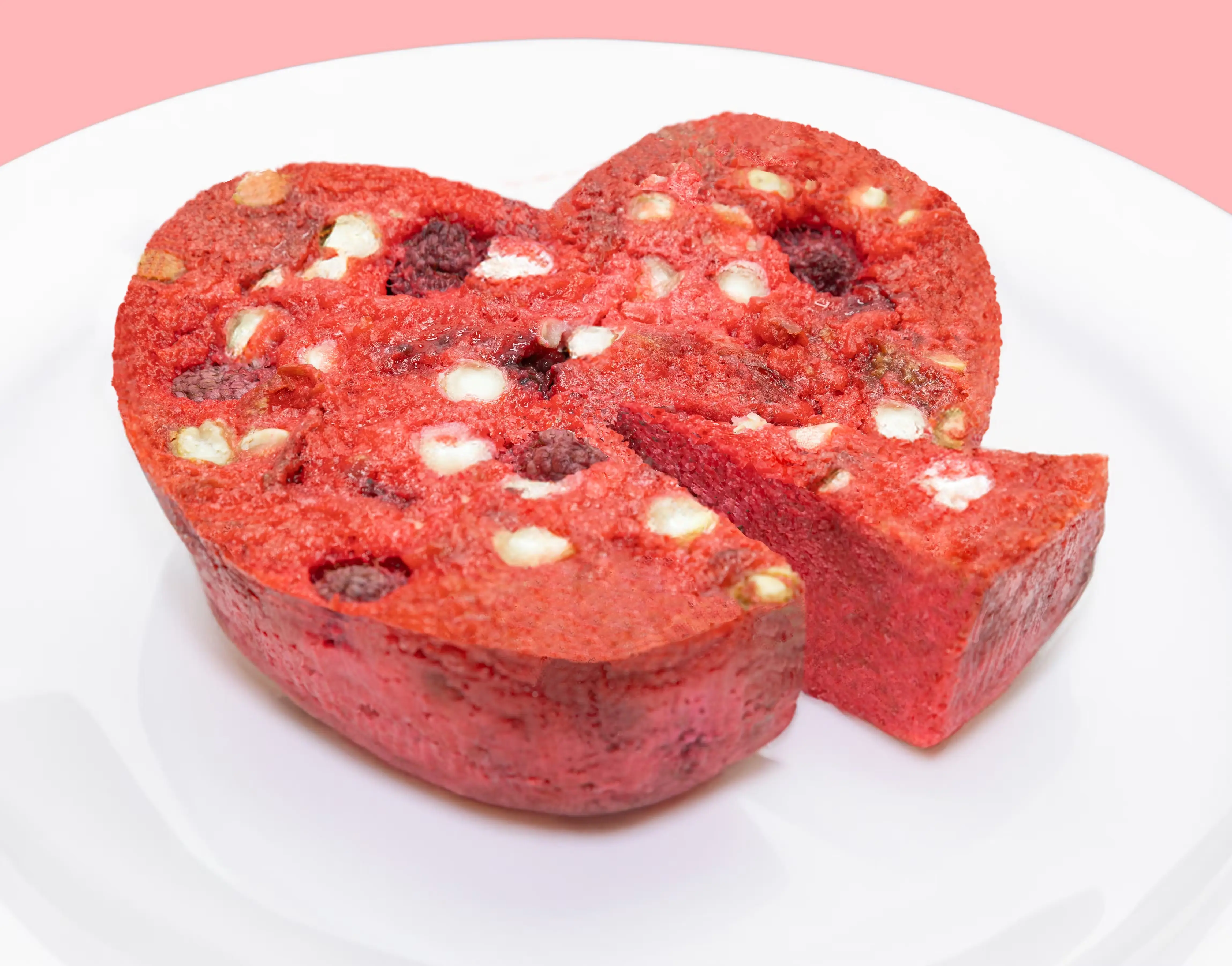 Valentineâs Day Raspberry White Chocolate Bread Pudding Tray
